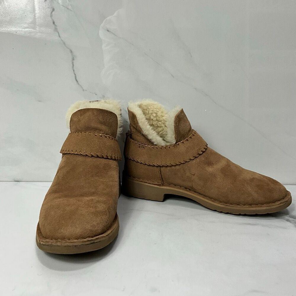 UGG MaKay Chestnut Shearling Ankle Boots